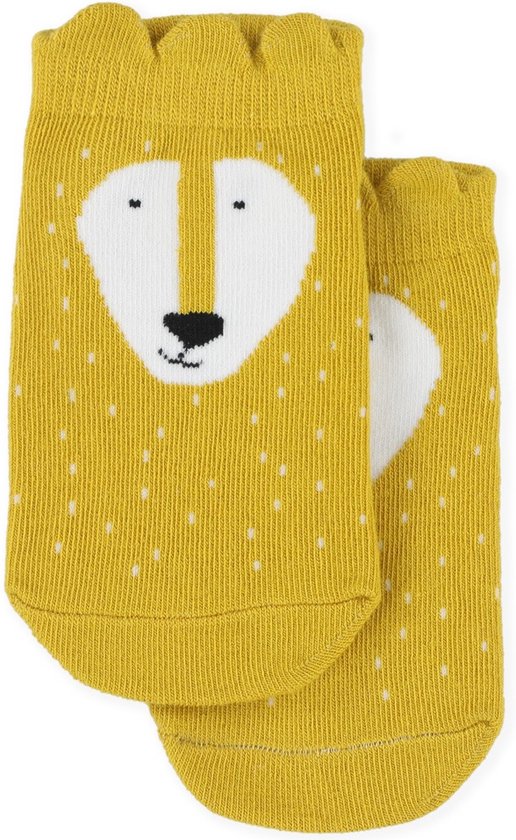 Trixie Sneakersokken 2-pack - Mr. Lion Maat 19/21- Zachte Kinderkousen - Voor Meisjes en Jongens - Geel