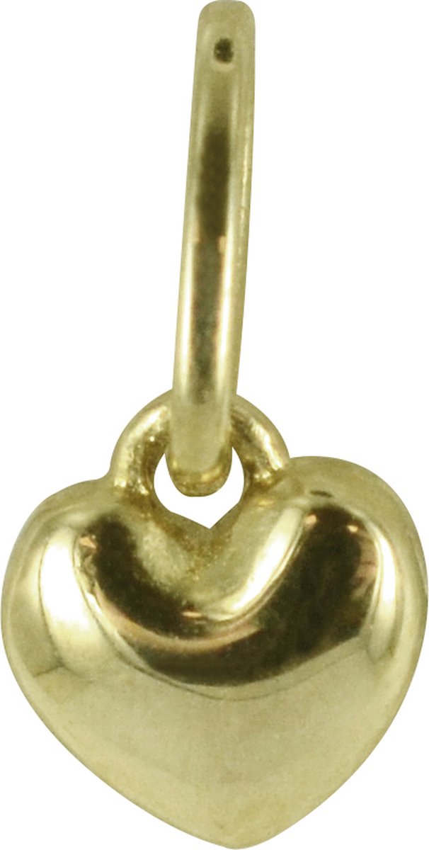 New Bling 132400316 Gouden Hangertje - Hartje - 4 mm - 14 Karaat - Bedel - Goud
