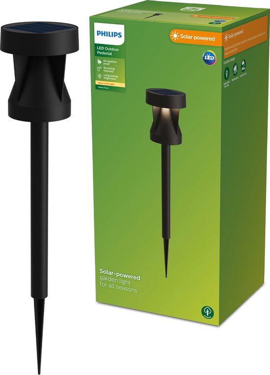 Philips Zwarte Buitenverlichting Solar Op zonne-energie kopen Philips Zwarte Buitenverlichting Solar Op zonne-energie kopen