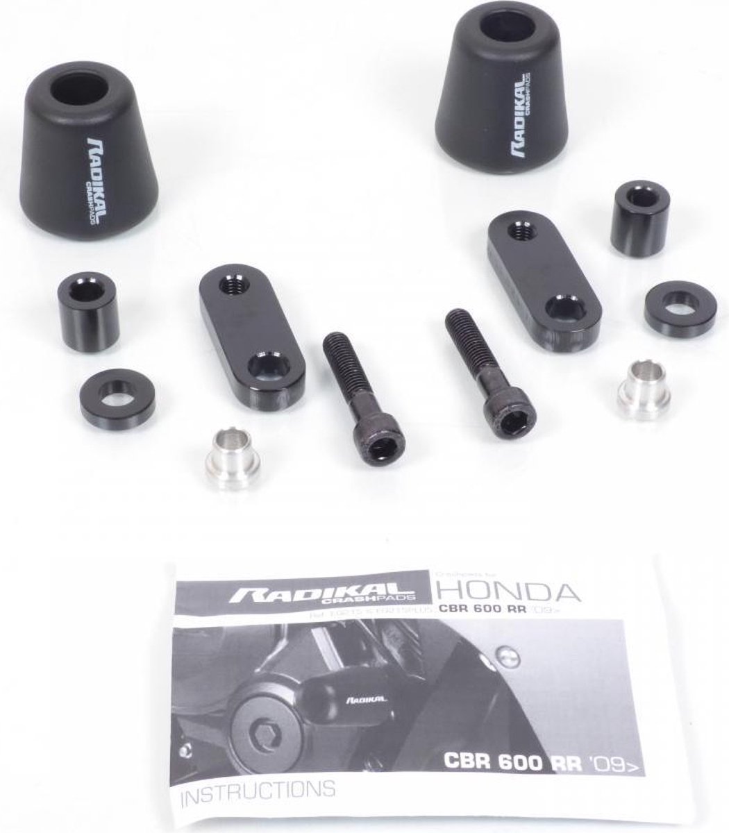 radikal carterbeschermer voor honda cbr600rr motorfiets na 2007 eq215 nieuw Noir