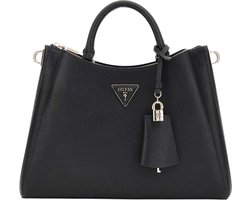 GUESS Schoudertas Eco Gloriana Girlfriend Satchel Bag Black Zwart