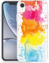 Cazy Hoesje geschikt voor iPhone Xr - Color Splatters