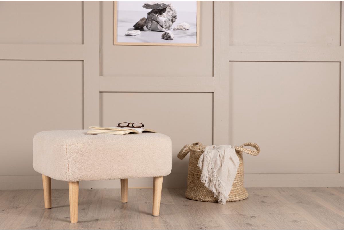 Svea - Kai poef - teddy - beige