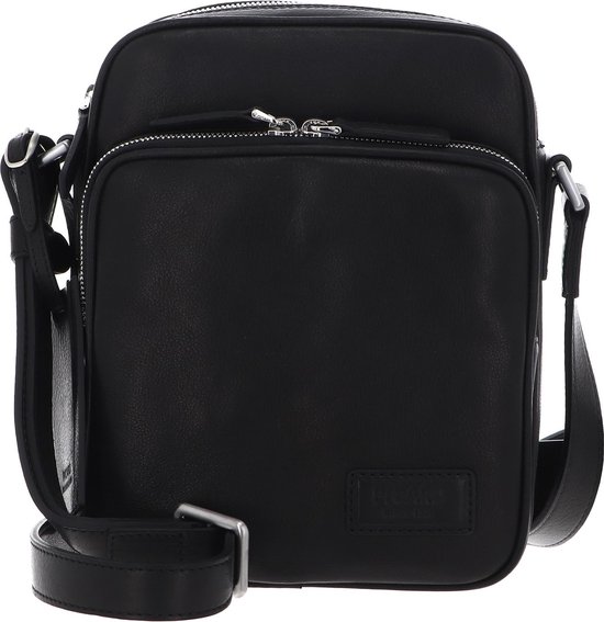 Sac Bandoulière Crossbody PICARD - Cuir De Vache Noir, Ajustable, Neuf Avec étiquettes