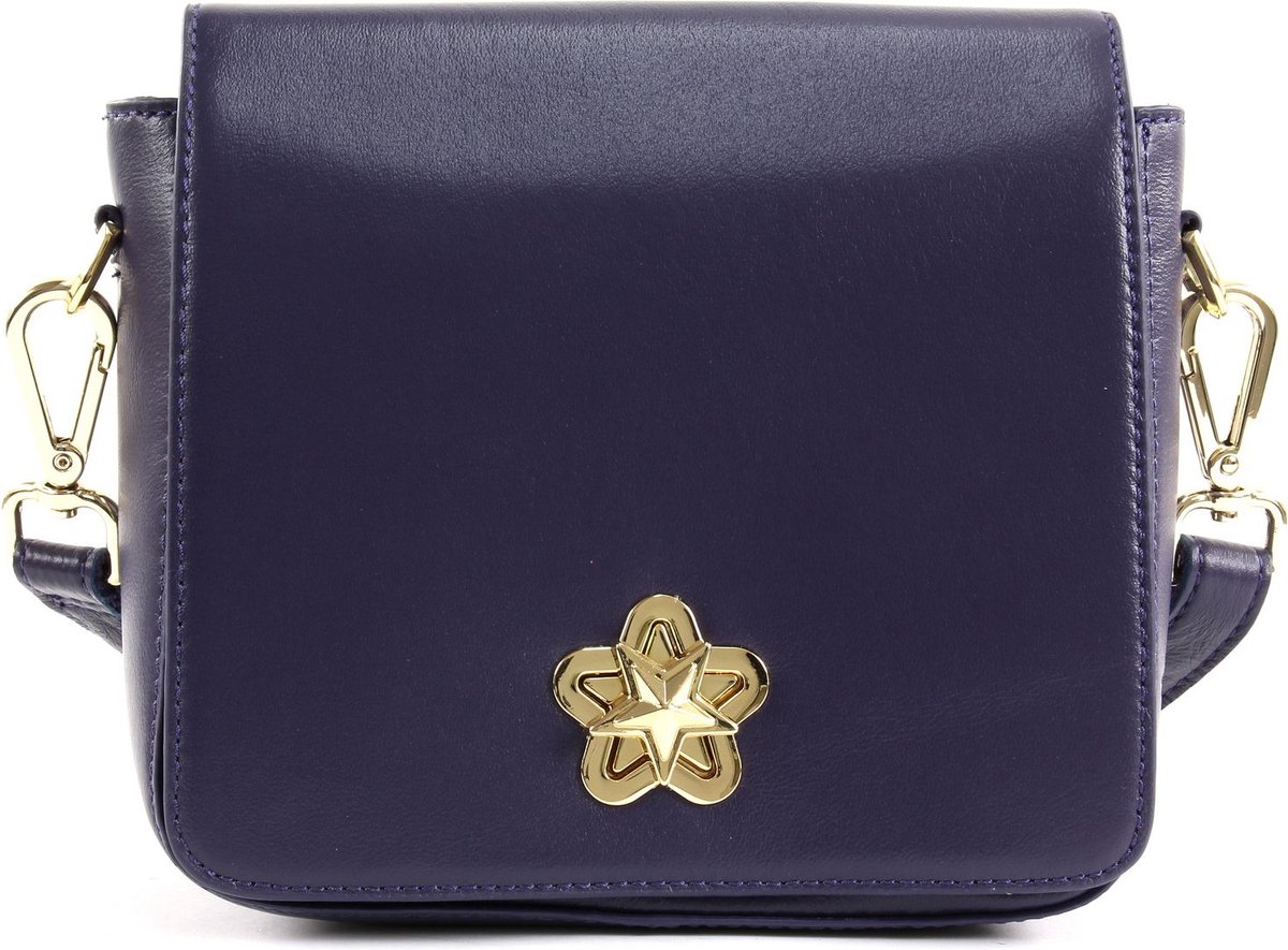 FREDsBRUDER Leren Schoudertas Twinkle Crossbody Bag Purple Aubergine Paars