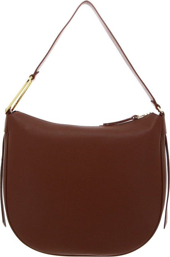 COCCINELLE Cuir Sac à épaule Priscilla Handbag Grained Leather Brule Terracotta