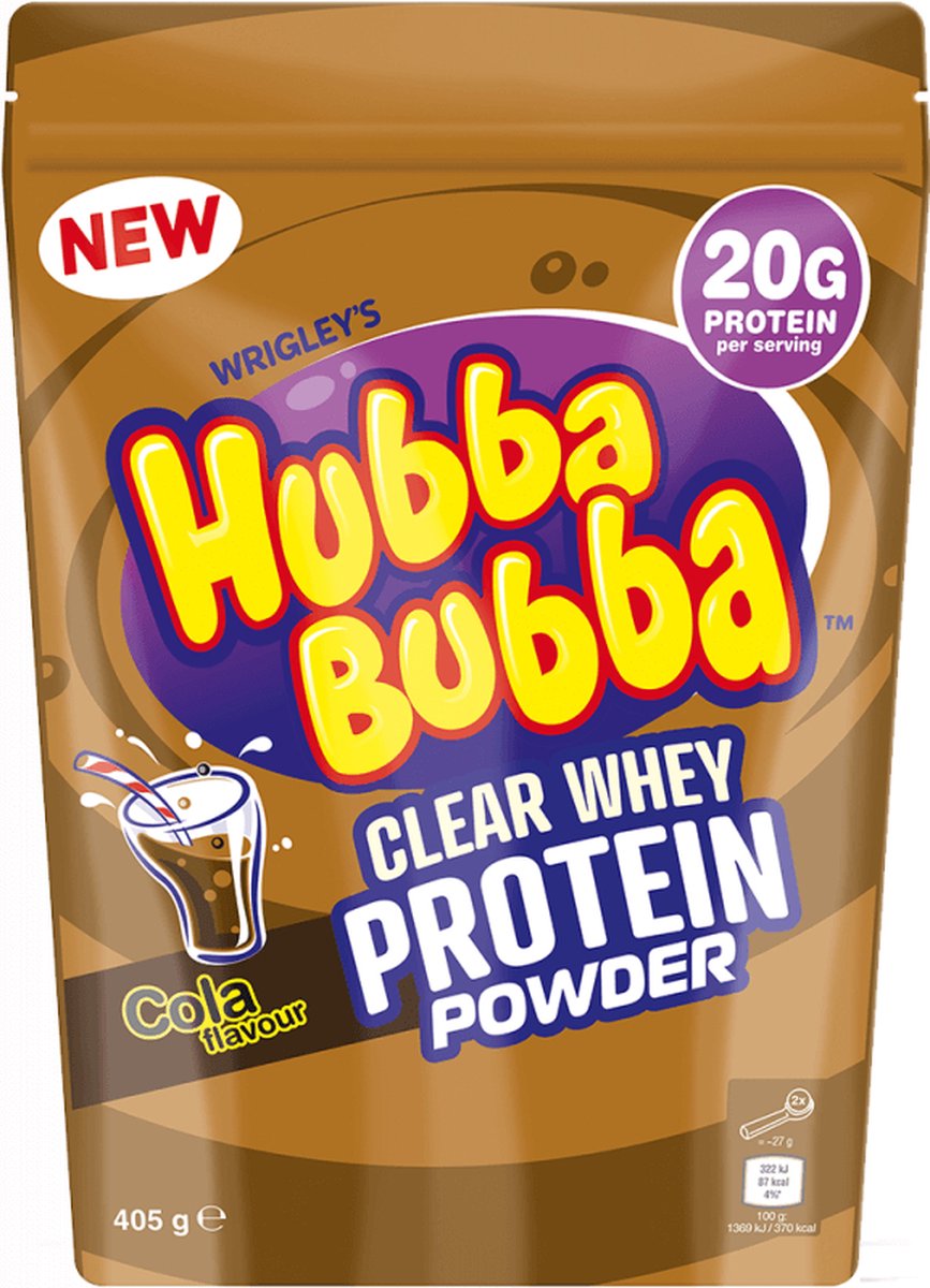 Goedkoopste Hubba Bubba Clear Whey 405gr Cola