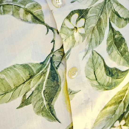 Housse de coussin LOBERON Darfield vert/blanc