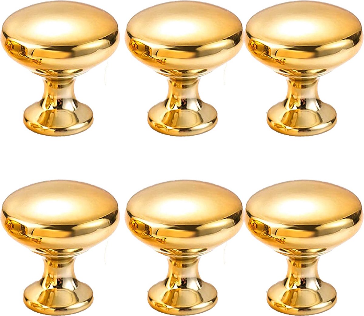 JGS ® Kast- en Ladegrepen Set van 6 met Elegant Gouden Afwerking voor Stijlvolle Interieurdecoratie