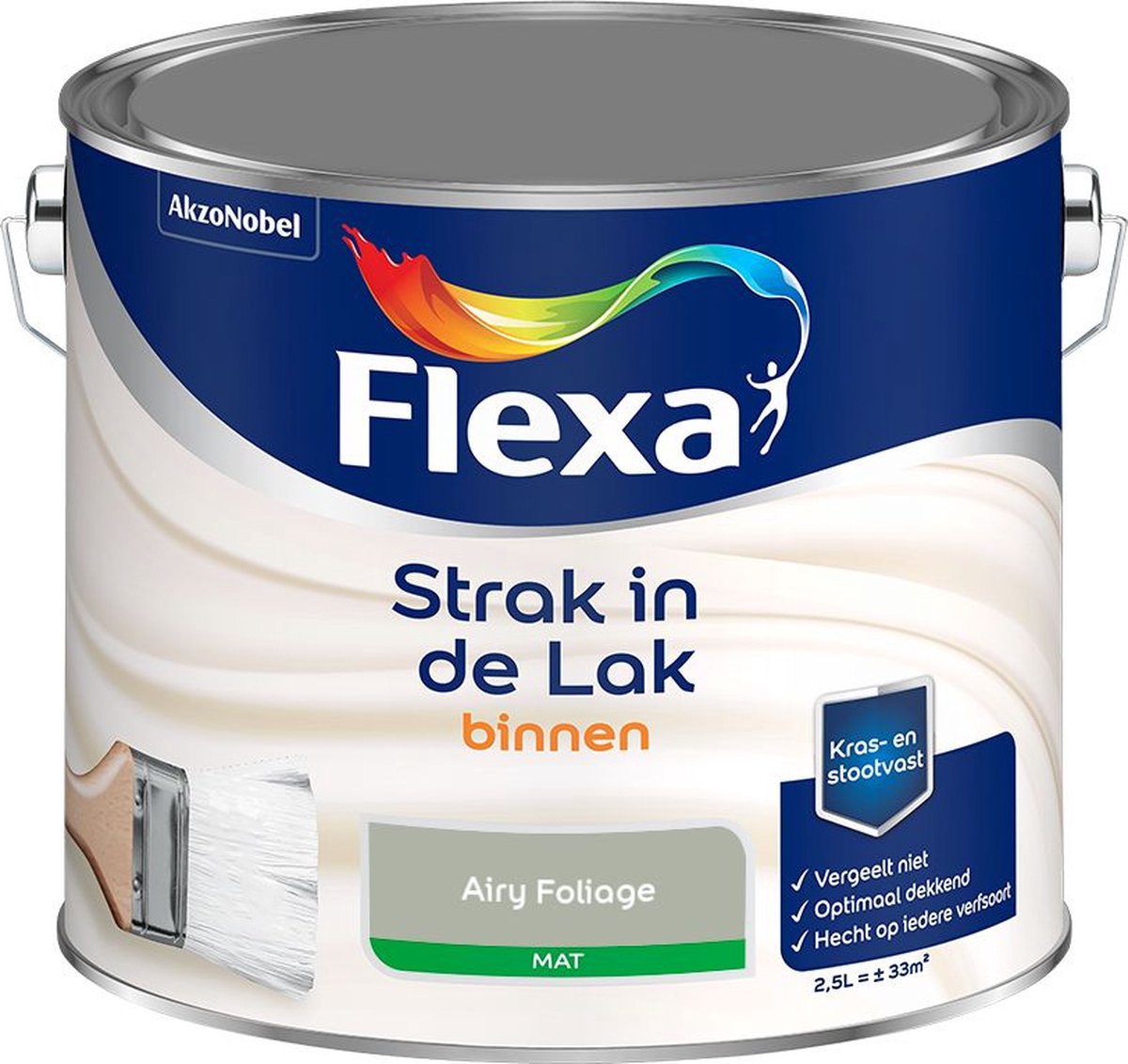 Flexa - Strak in de Lak Binnenlak Mat - Airy Foliage - Mengverf - 2.5 L