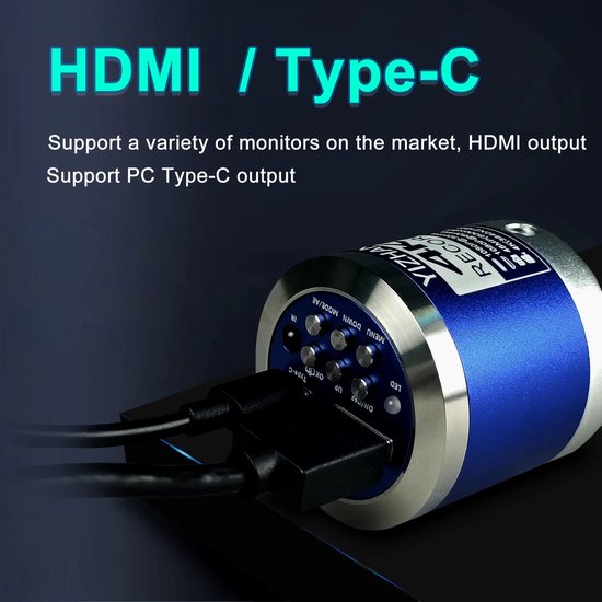 Hayve 7 inch LCD digitale microscoop, 1200X vergroting voor