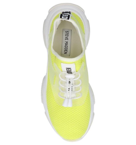 Lage sneaker met fluo gele details Huli Hoff