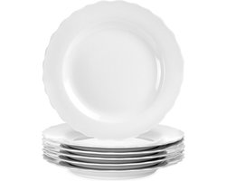 Dinerbord Porselein MONA 24,5 cm 6 stuks - Borden - Bord