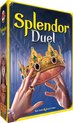 De voorkant van de speldoos 'Splendor Duel' met een kroon en handen.