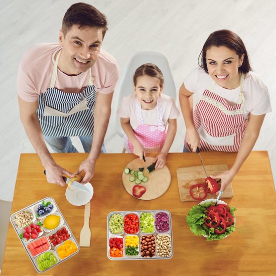 Boîte à Sandwich Enfant 3 Compartiments – Légère, Sans BPA, Motif Capibara, Pour école Ou Pique-nique