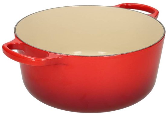 Le Creuset Signature Braad-/stoofpan - Ø 28 cm - kersen Rood