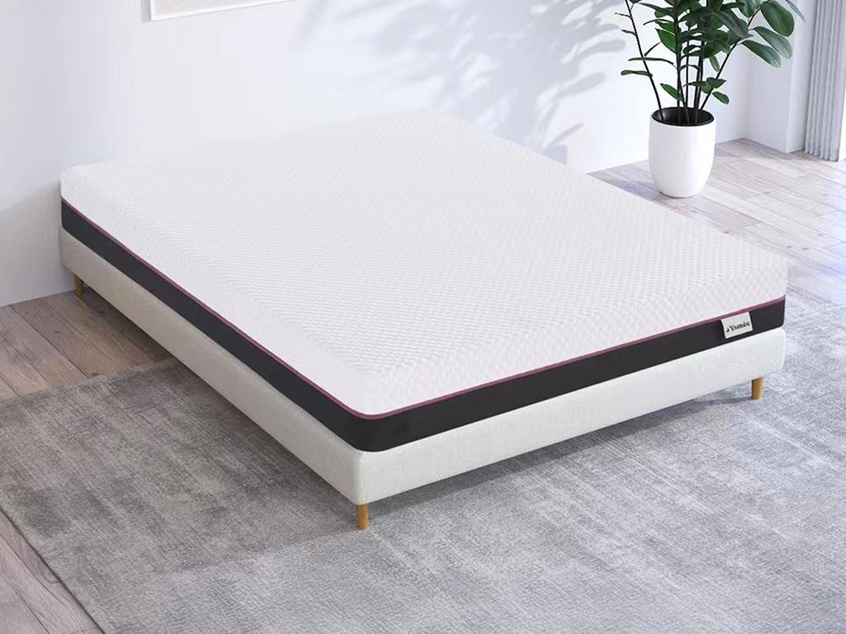 Vente-unique Matras 120 x 190 cm met schuim met vormgeheugen, dikte 18 cm - RYZE van YSMÉE L 190 cm x H 18 cm x D 120 cm