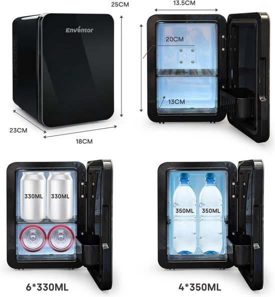 SEVERIN KS 9827 Mini-koelkast, 43 l, extreem stil, draagbare compacte