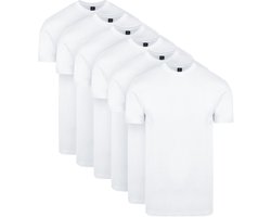 Suitable Obra Wit T-Shirt Hoge Ronde Hals Heren – Ondershirt – Voordeel Pack – Regular-Fit - Maat M
