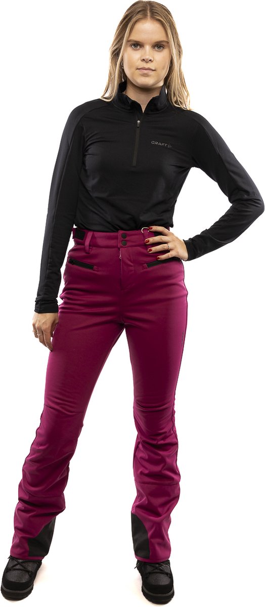 Brunotti Coldlake Dames Wintersport Softshell Skibroek - Roze - M