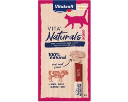 Vitakraft Naturals Liquid Snack - Kattensnack - Rund 5 stuks
