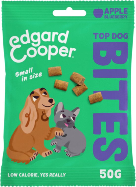 Edgard & Cooper Bites Small - Hondensnacks - Appel 50 g