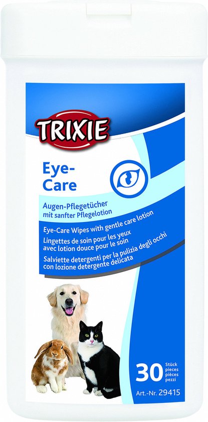 Trixie Oogverzorgingsdoekjes - Oogpads - Zwart 30 stuks