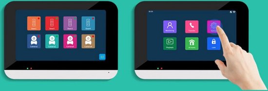 Smart WIFI deur intercom touchscreen met bediening via Smart Life APP werkt met Alexa en Google spraaksturing. T-2303 van Smartwares — afbeelding 4