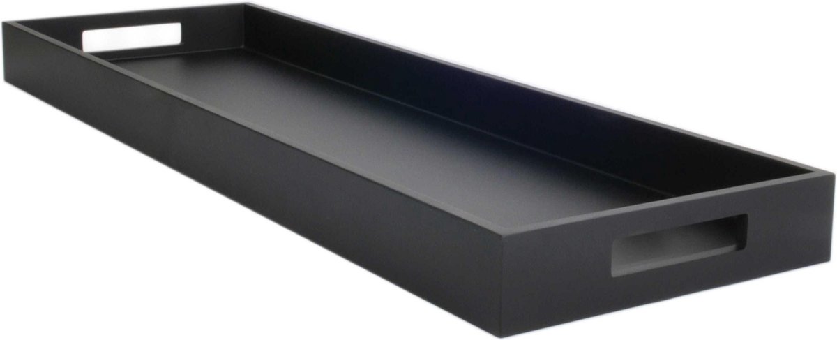 XLBoom Zen Dienblad Extra Lang - Zwart - 81.5 × 26 × 6 cm