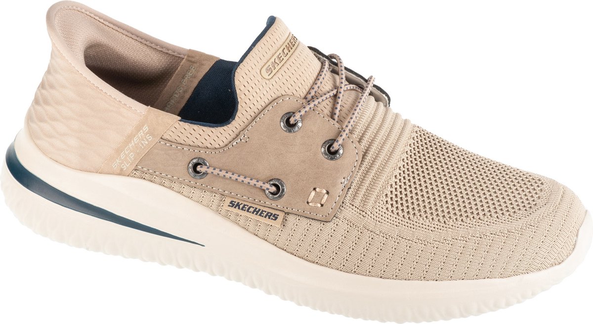 Skechers Slip-Ins: Delson 3.0 - Roth, Mannen, Beige, Sneakers, maat: 42,5