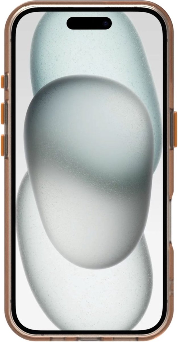 Mobigear Hoesje geschikt voor Apple iPhone 16 Plus Telefoonhoesje Hardcase | Mobigear Crystal Backcover | iPhone 16 Plus Case | Back Cover - Oranje