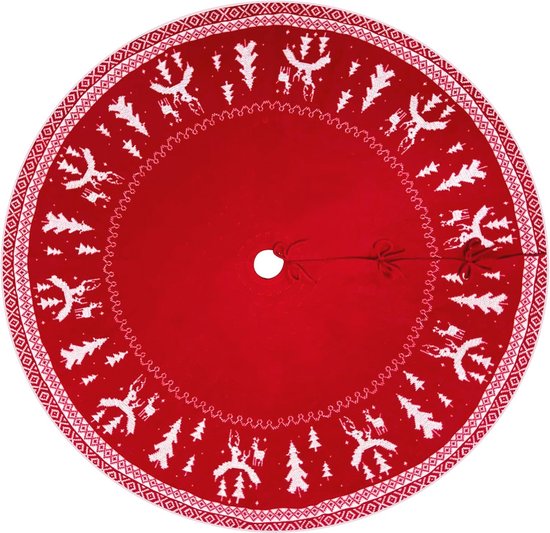 Grote kerstboomrok - 120 cm gebreide dekens voor kerstbomen