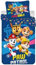 dekbedovertrek Paw Patrol , Pawsible - Simple - 140 x 200 cm / 65 x 65 cm - Polycoton