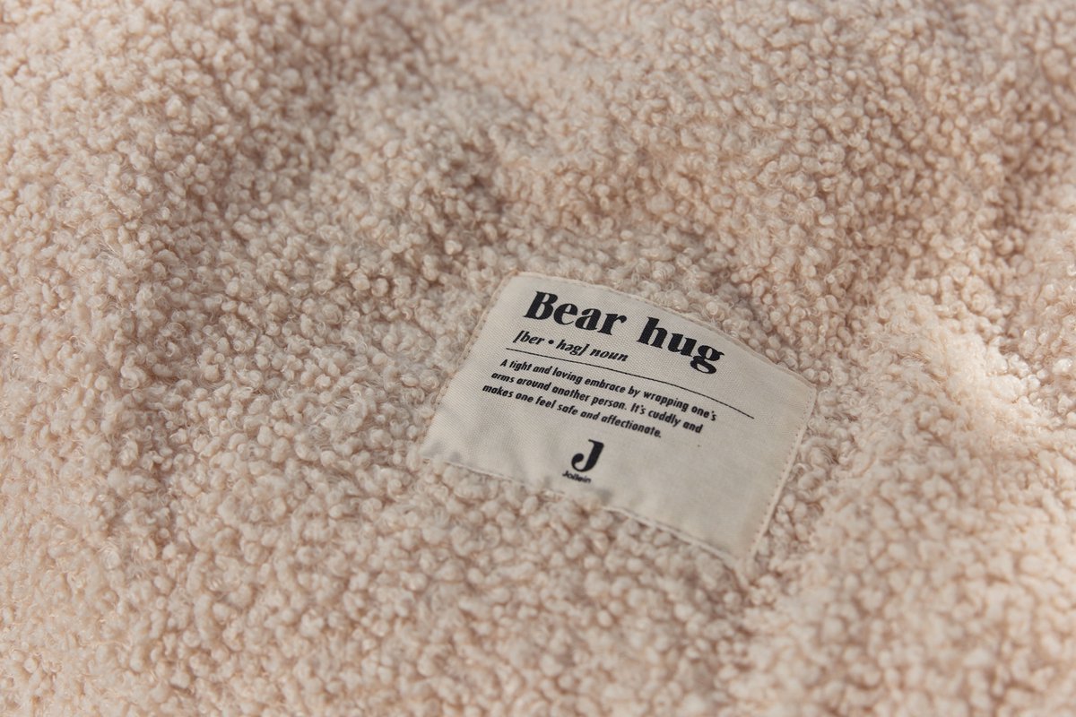 Jollein Voetenzak Boucle Naturel – Autostoel & Kinderwagen