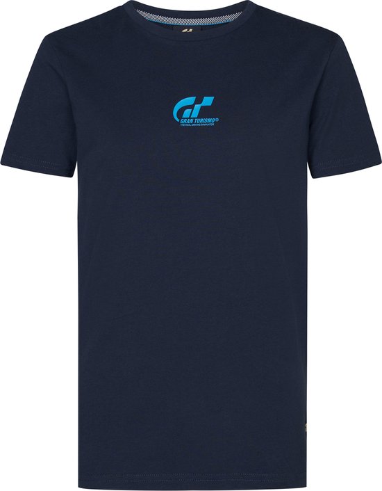 Petrol Industries - Jongens Logo T-shirt Gran Turismo Overdrive - Blauw - Maat 140