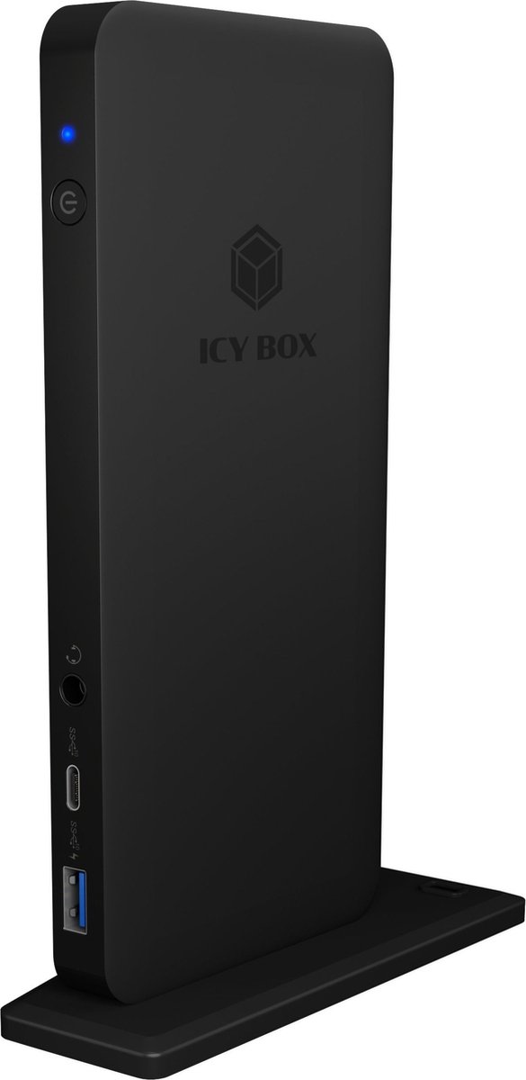 ICY BOX IB-DK2405-C Bedraad USB 3.2 Gen 1 (3.1 Gen 1) Type-C Zwart
