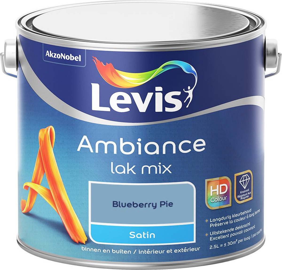 Levis - Ambiance Lak Satin Mix - Blueberry Pie - Mengverf - 2,5 L