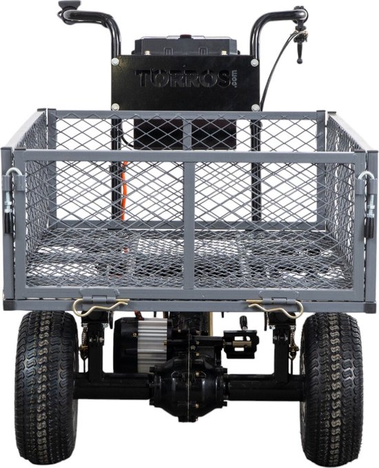 Elektrische kruiwagen 300 kg met lithium accu 6 Ah Torros EP250G van Merkloos	 — afbeelding 4