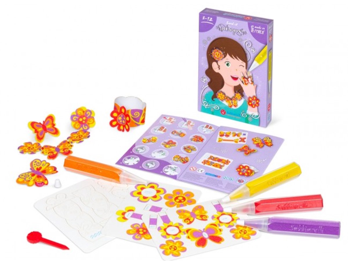 Sabbiarelli Zandschilderen set sieraden - creatieve knutselset voor kinderen.