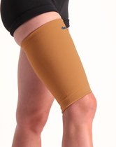 Dunimed Dijbeenbrace - Hamstringbrace compressie - Bovenbeen brace - Hamstring Sleeve - Beige - L