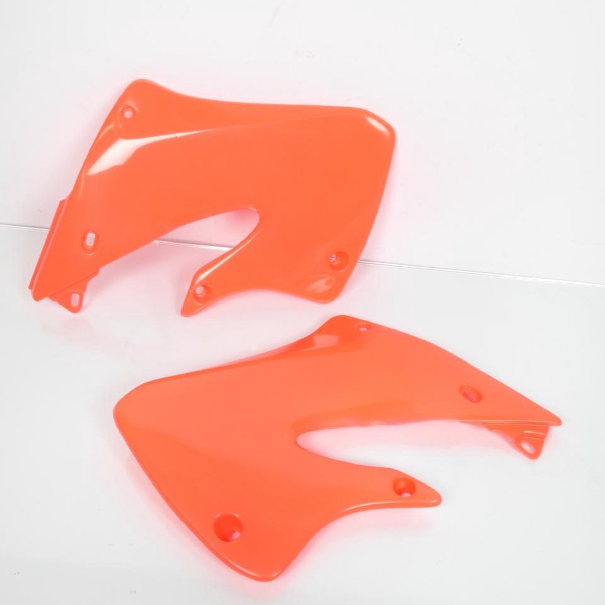 Ufo rode radiateurdop voor honda 125 cr motor 1998 tot 1999 ho03601#067 nieuw