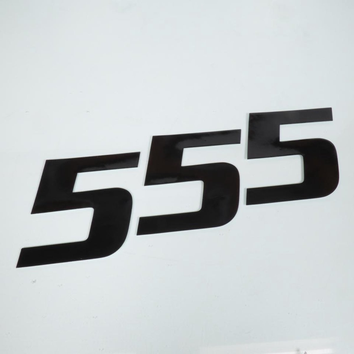 3 autocollant stickers numéro de course chiffre 5 noir 200x180mm pour moto cross