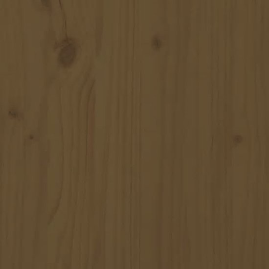 The Living Store Table de chevet Bois de pin - Trendy - Massief - 79,5 x 38 x 65,5 cm - Marron miel