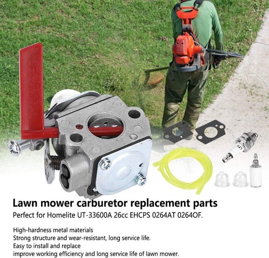 Eosnow Kit De Carburateur Pour Tondeuse à Gazon Homelite UT33600A 26cc - Foto 9