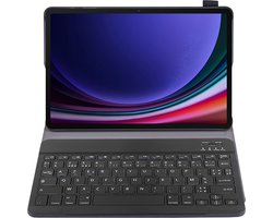 Cazy tablet Hoes met Toetsenbord geschikt voor Samsung Galaxy Tab S9 / S9 FE / S10 FE / S10 Lite - AZERTY Bluetooth Keyboard Case - Zwart