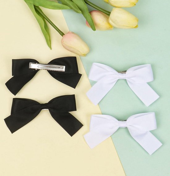 PH PandaHall 120 stuks Grosgrain lint strikken, zwarte mini strikjes verfraaiing handgemaakte geweven haarstrikken voor doe-het-zelf knutselen haarclips, huisdieren haarstrikken, 25 ~ 30 x 15 ~ 16 x 5