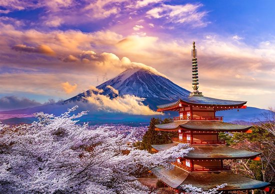 enjoy Puzzelberg Fuji in het voorjaar, Japan 1000 delen 1