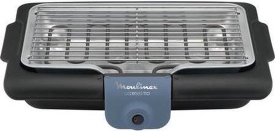Moulinex BG134812 Barbecue Tafelblad Electrisch 2100W Zwart, Blauw, Zilver barbecue