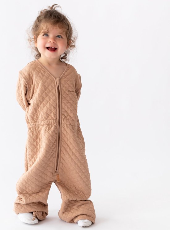 BEMINI Babyslaapzak - MAGIC BAG 12-24m - TOG 1.5 - Pady quilted jersey - Beige van BEMI — afbeelding 4