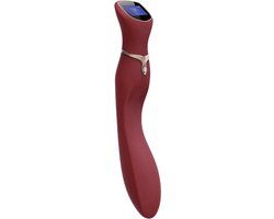 Viotec - Chance - G-Spot Vibrator - Massager - Met LCD Scherm - Goud en Wijnrood - Luxueuze Zachte Siliconen